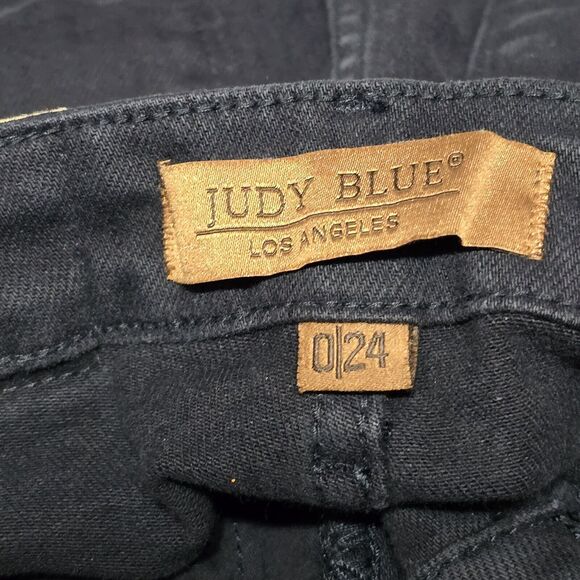 Judy Blue Tummy Control JB88791 C Skinny Jeans Navy Blue Stretch, Sz 0/24 - Picture 3 of 8